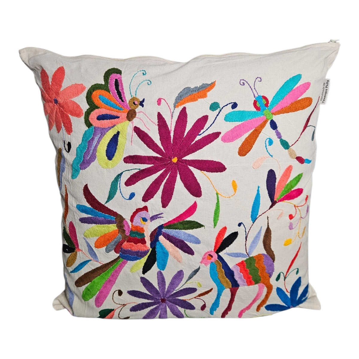 Tenango Embroidered Cushion Cover