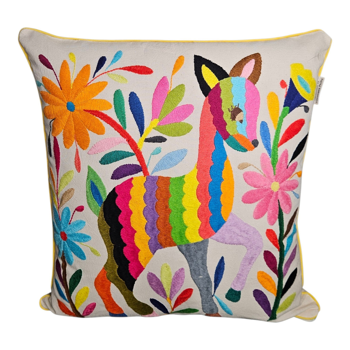 Tenango Embroidered Cushion Cover