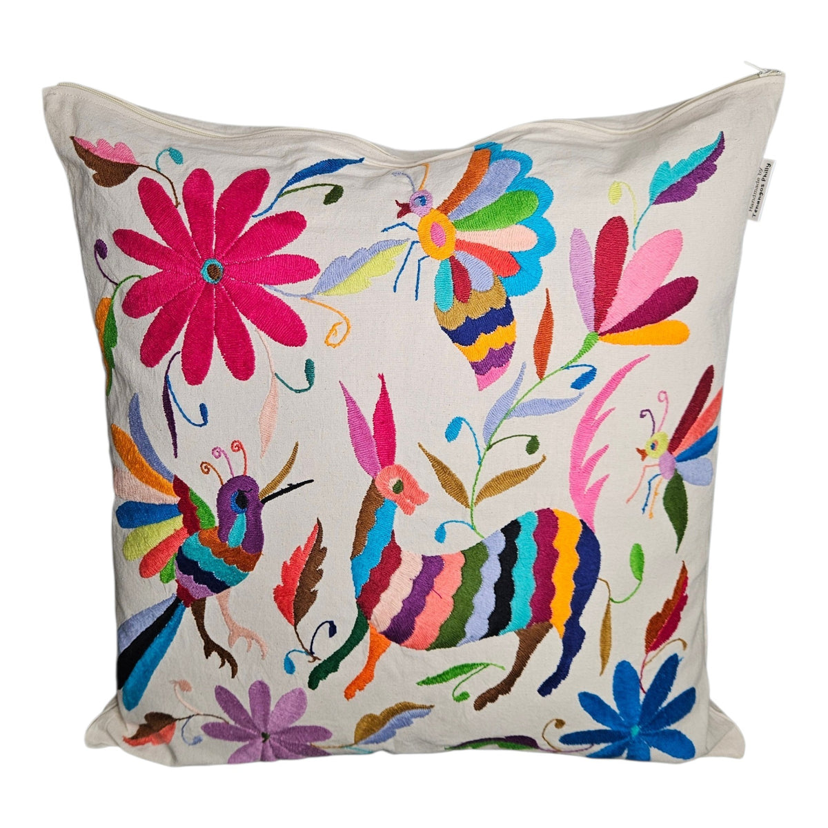 Tenango Embroidered Cushion Cover