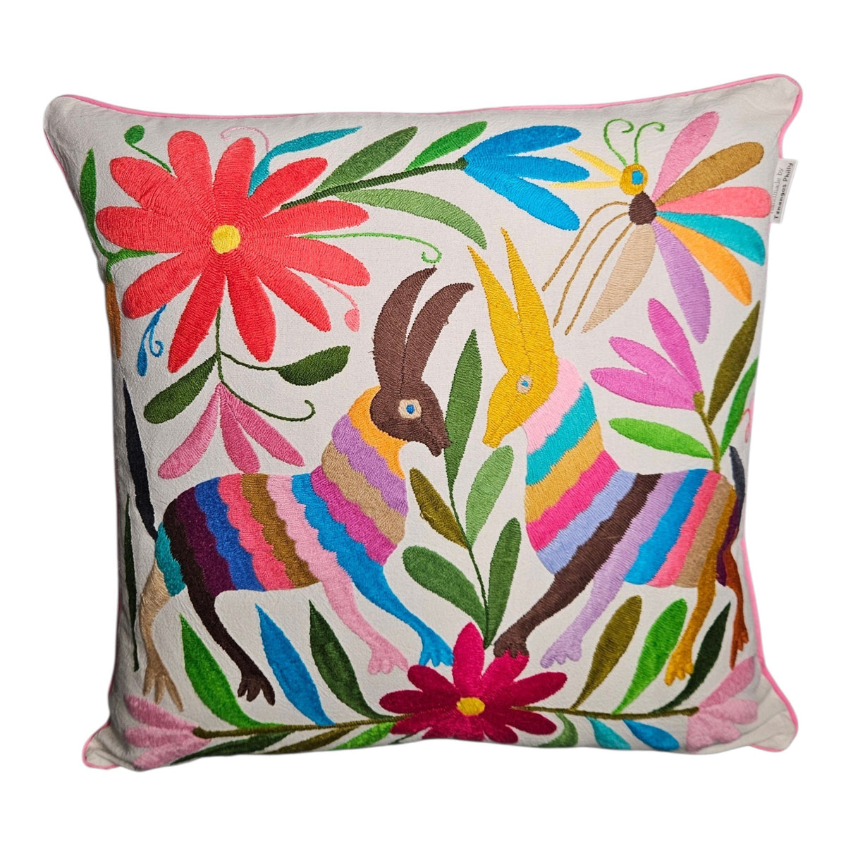 Tenango Embroidered Cushion Cover