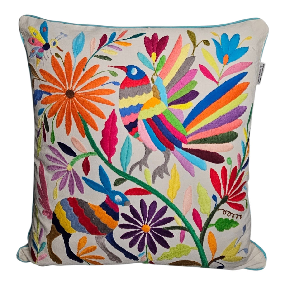 Tenango Embroidered Cushion Cover